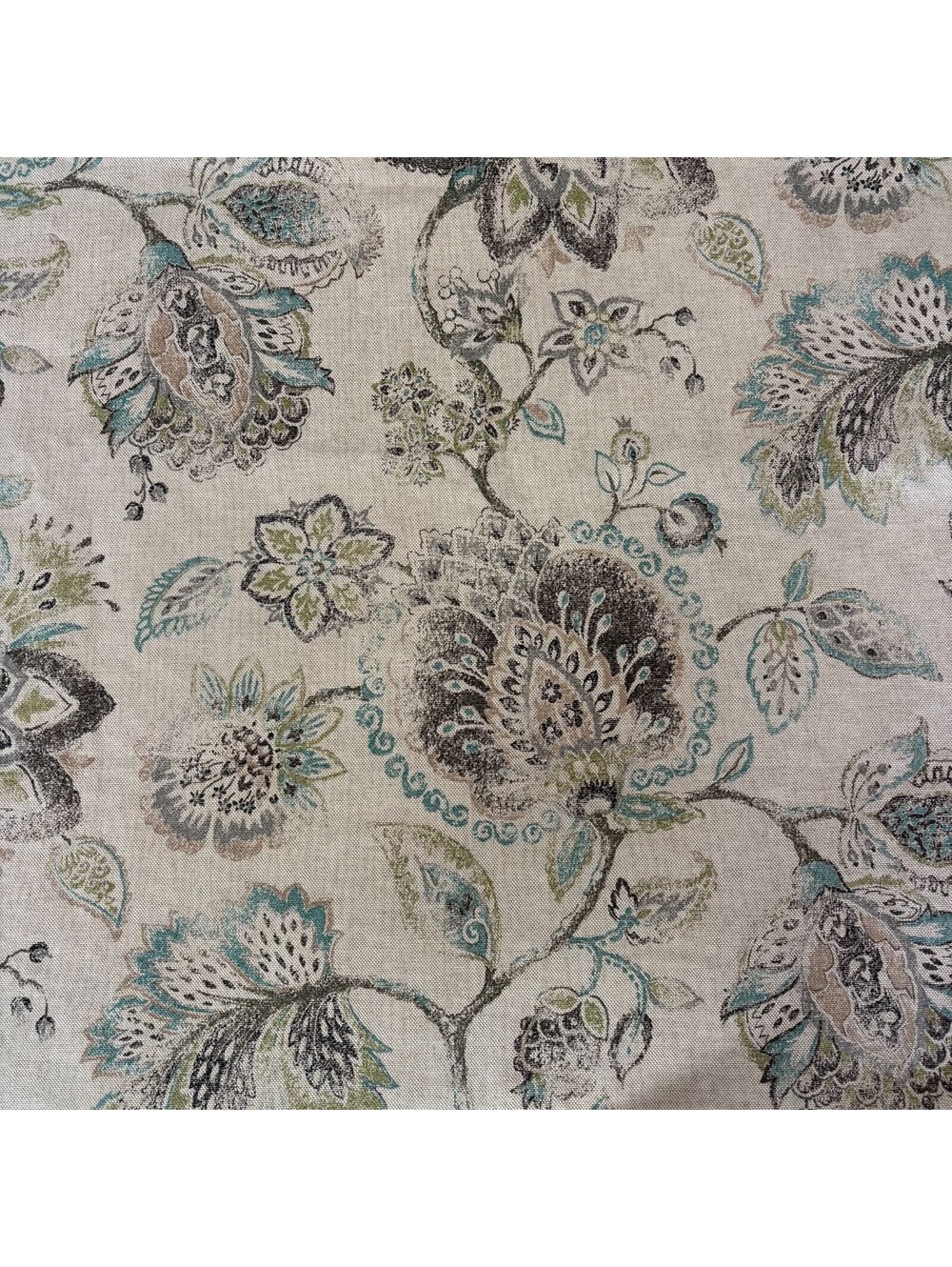 Designer quality floral fabric 4 yards - ideal for pillows or curtains